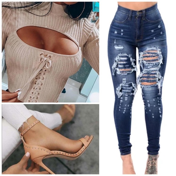 Jeans and tops combi at Vestirenmoda - Picture 1 of 1